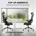 thumbnail image 4 of LIFERECORD High-Back Ergonomic Office Chair for Adults with Lumbar Support Headrest & Armrests, 4 of 5