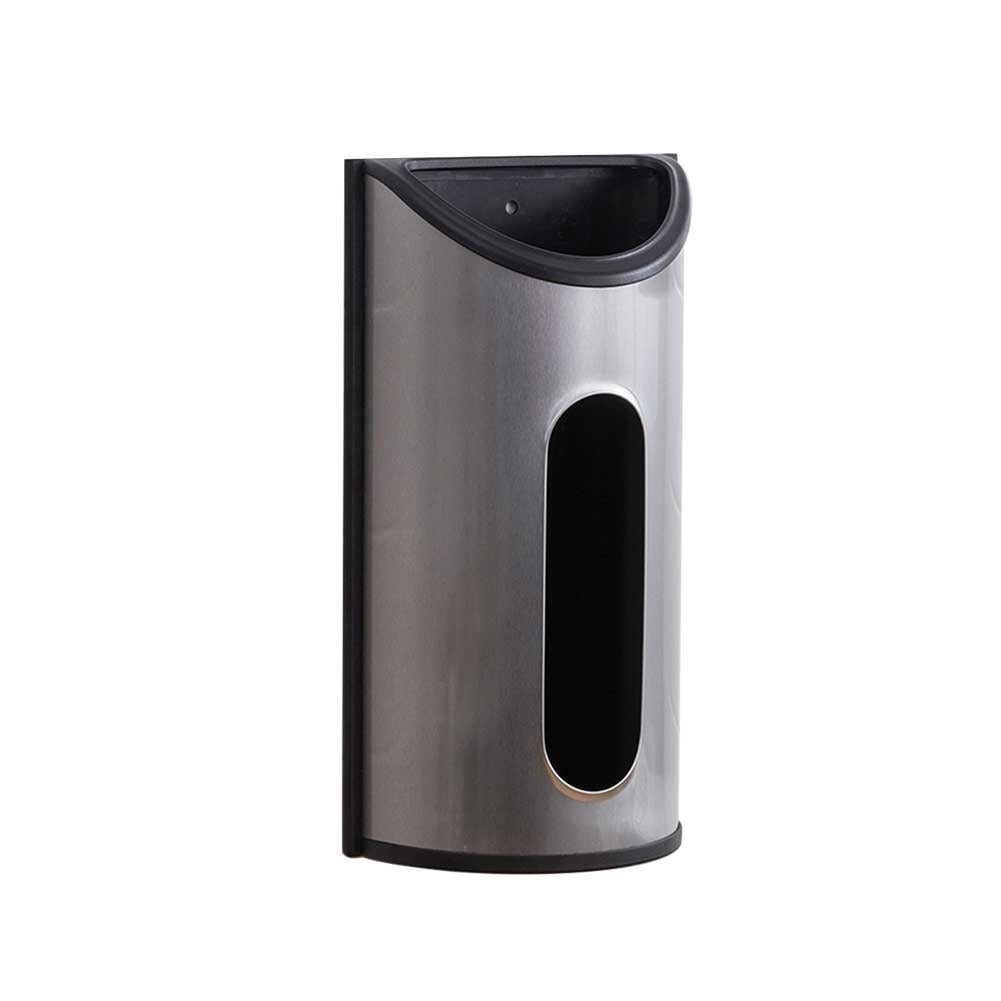 Plastic Bag Holder Wall Mounted Grocery Bag Dispenser Brushed Anti