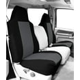 thumbnail image 2 of CalTrend Front Highback Buckets DuraPlus Seat Covers for 1984-2001 Jeep Cherokee - JP109-08DD Light Grey Insert with Black Trim, 2 of 3