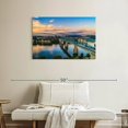 thumbnail image 2 of Elephant Stock Chattanooga Walnut Street Bridge Wall Art - Horizontal Canvas Wall Art - Living Room Wall Decor - City Canvas - Gray And Blue Decor - 36" x 24", 2 of 8