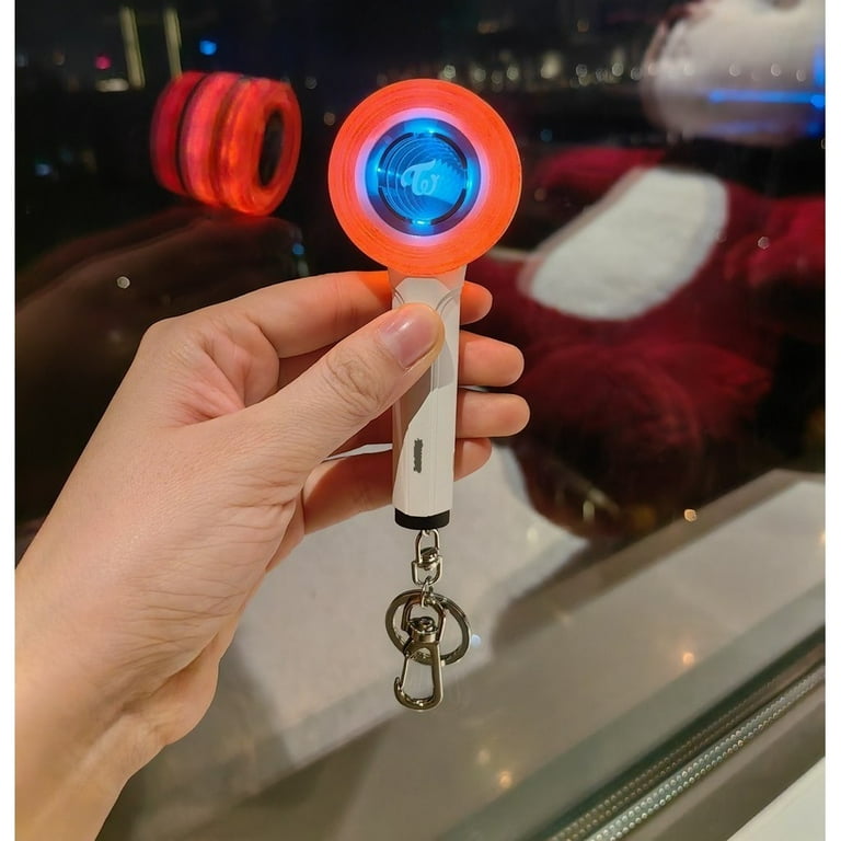 TWICE Kpop Idol Glow Stick Lightstick Keychain Keyring - Walmart.com