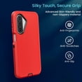 thumbnail image 3 of Entronix Heavy Duty Case for Galaxy A17, Shockproof Dustproof Dual Layer Protective Cover, Red, 3 of 6