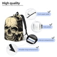 thumbnail image 3 of Balery Gothic Winged Skull Mochila Clásica Impresa Básica para Viaje, Mochila Escolar Resistente al Agua, Mochila de Lona con Correas Ajustables-Small, 3 of 5