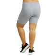thumbnail image 5 of TheLovely Women & Plus Size (S-3XL) High Waist Workout 15" Length Running Biker Shorts with Wide Wastband, 5 of 6