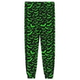 thumbnail image 5 of Men's Halloween Jogger Pajama Pants, Drawstring Two Pocket Printed Cuffed Lounge Sleep Trousers Nightwear Slacks, Green, M, 5 of 7