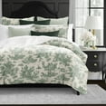 thumbnail image 3 of Bouclair Green Comforter Set Super King, 3 of 5