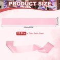thumbnail image 2 of Uxcell Satin Sash, Blank Sash, Pageant Ribbon for Beauty Pageant Party Wedding DIY Decorations 12 Pack & Pink, 2 of 7