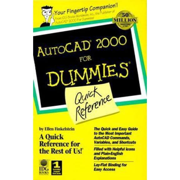 Pre-Owned AutoCAD 2000 For Dummies Quick Reference (Paperback) 0764505599 9780764505591