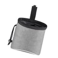 thumbnail image 2 of Dog Treat Pouch Reflective Drawstring Closure Portable Oxford Cloth Puppy Snack Waist Bag for Outdoor Training Light Gray, 2 of 9