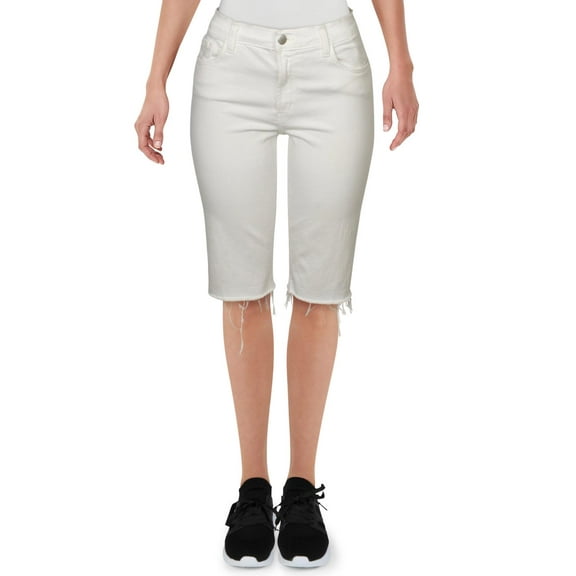 J Brand Womens 811 Denim Mid-Rise Bermuda Shorts