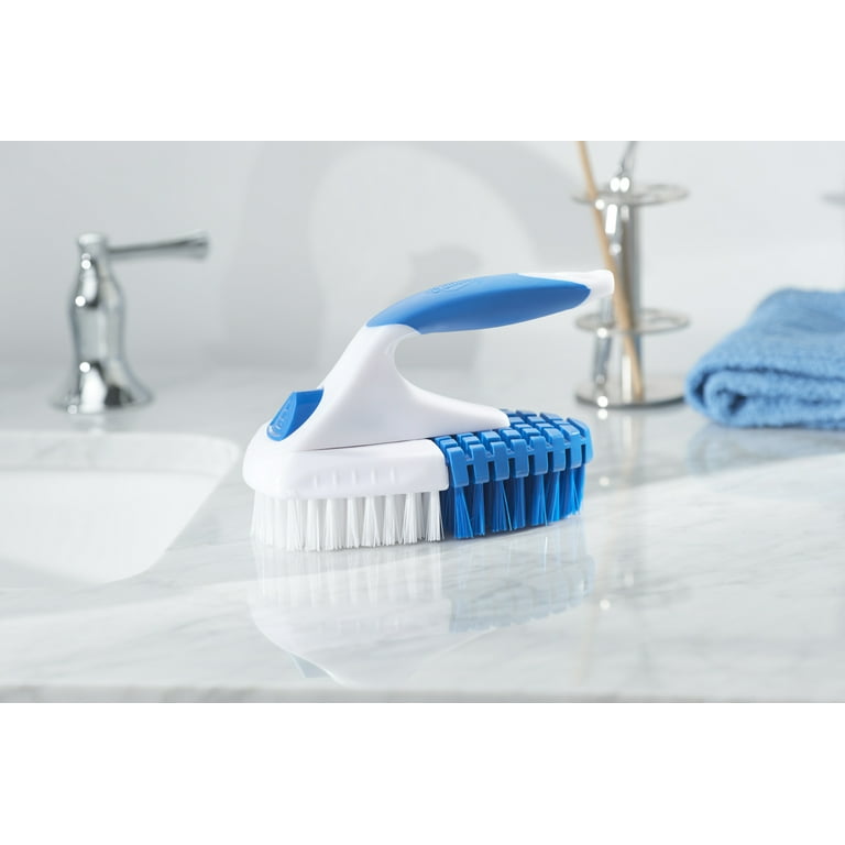 1Pcs Random Color Scrub Brush Multipurpose Laundry Cleaning Brush Clothes Washing Brushes with Handle, Size: 15.8