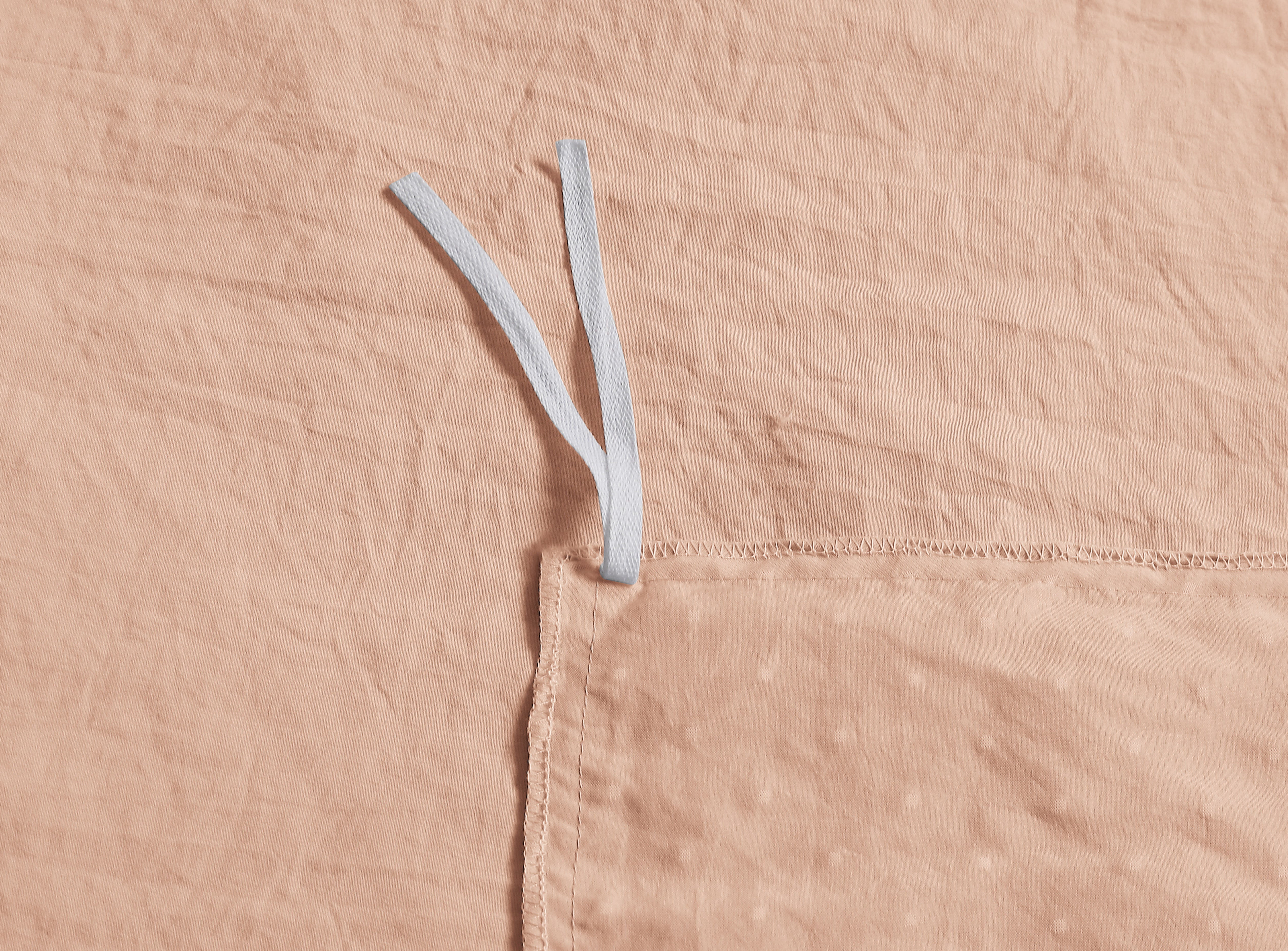 Swift Home Dot Clip Textured Duvet Cover Set, Soft All Season Bedding with Zipper Closure, Queen, Pink