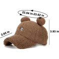 thumbnail image 2 of CoCopeaunts Baseball Cap Women, Womens Baseball Caps Trucker Hat Wool Baseball Cap Cute Ear Running Hat Sherpa Baseball Hat Women, 2 of 7