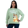 thumbnail image 2 of Bluey Women's Chilli Sweatshirt Green Sizes S-XXL, 2 of 7