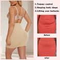thumbnail image 5 of KIWI RATA Shapewear Slips for Women Tummy Control High Waisted Half Body Shaper Dress Built in Thong Shaping Skirt, 5 of 6