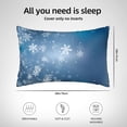 thumbnail image 5 of Pofeuu Snowflakes1 Print Satin Pillowcase for Hair and Skin Pillow Cases, Silk Pillow Cases, Soft Cooling Pillow Covers, 20x30 Inches（Pillow core not included）, 5 of 7