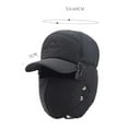 thumbnail image 4 of Blueek Outdoor Riding Mask Full Face, Windproof Warm Ear Hat Winter 3 in 1 Thermal Lined Trapper Hat with Ear Flap Full Face Warmer Cover Cycling Motorcycle, 4 of 8