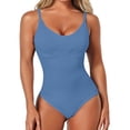 thumbnail image 1 of Shapewear Bodysuit for Daily Leisure with Strap Detailing - Seamless Solid Color Shaping Garment for All Seasons with Versatile Wear, 1 of 5