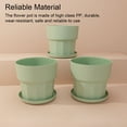 thumbnail image 3 of Baohd 3 Pieces Roots Control Flower Pot Simple Garden Nursery Plastic bonsai Planter Balcony Bedroom Home Decoration Green/L, 3 of 6