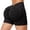 03_Black, variant on HNMKIU Women's V-Waist High Waist Seamless Peach Lifting 3-Inch Running Shorts for Workout and Gym Yoga Shorts 03_Black,L