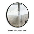 thumbnail image 5 of Round Wall Mounted Mirror Circle Metal Frame Black 32", 5 of 9