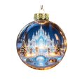 thumbnail image 2 of Fievgin Glowing Christmas Story Ornament, Light Up Mini Holiday Scene Transparent Globe with Warm LED for Tree Window Mantel, 2 of 6