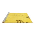 thumbnail image 2 of Ahgly Company Machine Washable Indoor Square Abstract Yellow Modern Area Rugs, 8' Square, 2 of 4