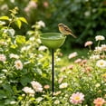 thumbnail image 5 of MMJ Garden Stake Metal Flower Bird Bath Feeder Bowl Pollinator Watering Station for Butterfly Outdoor Decor, 5 of 6