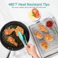 thumbnail image 3 of Pinces de Cuisine Résistantes à la Chaleur 480 °F : U-Taste Pince de Cuisson en Silicone 9 Po avec Embouts en Caoutchouc Antiadhésifs Fermement Scellés et Poignée en Acier Inoxydable 18/8 Revêtue de Silicone et Verrouillage Lisse pour Servir le Gril (Aqua Sky), 3 of 9