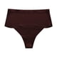 thumbnail image 4 of Braguitas tanga de cintura alta para mujer - Nylon spandex ligero, diseño de corte alto, cómodas para el uso diario, 4 of 4