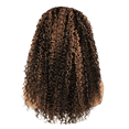 thumbnail image 4 of Headband Wigs Human Hair Deep Curly Non Lace Auburn Blonde With Natual Color 1B30 Wavy Machine Made Wigs 150% Density 18 inches, 4 of 7