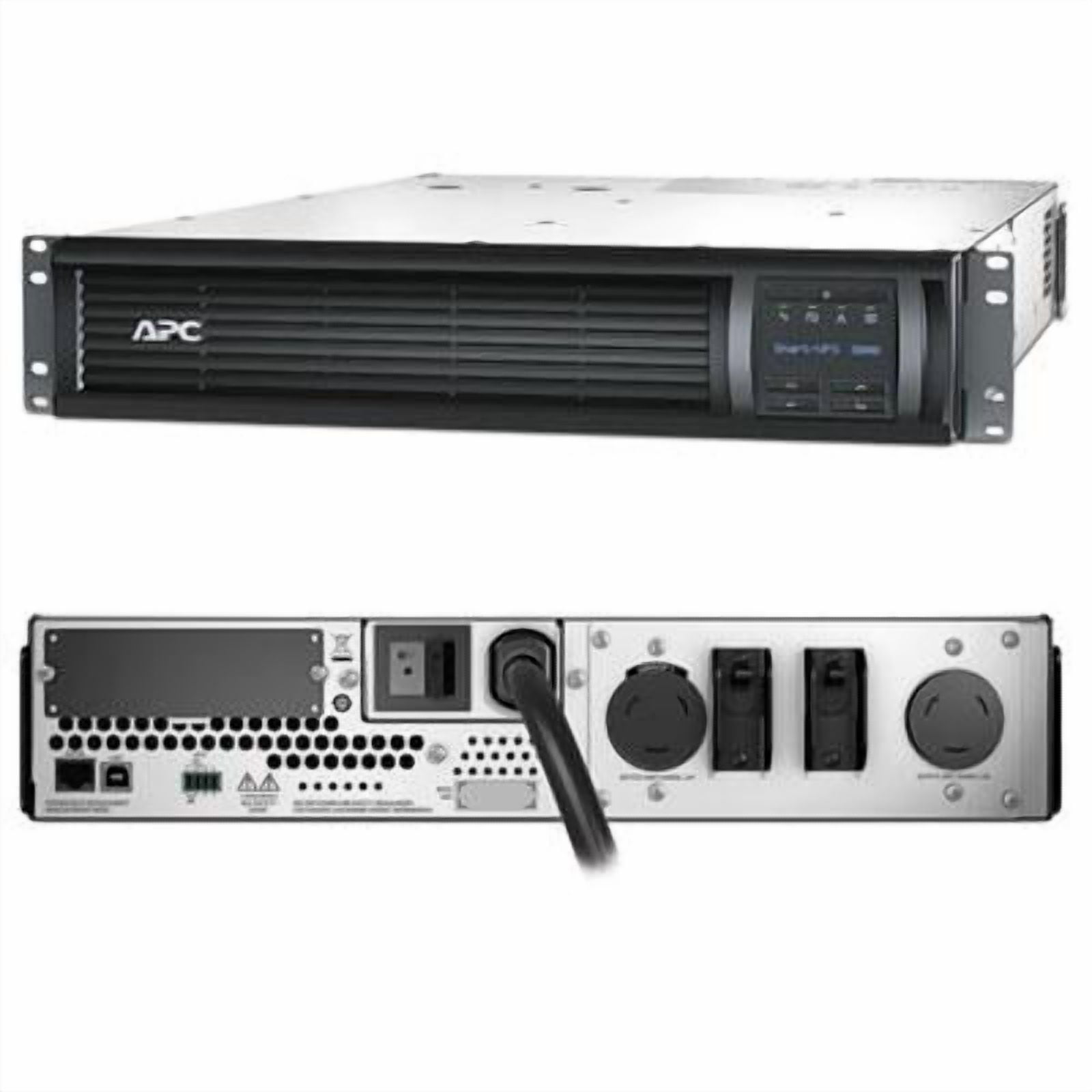 APC Smart-UPS 3000 LCD 2U Rackmount 2700 Watts 3000 VA Uninterruptible Power Supply, SMT3000RMT2U