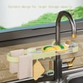 thumbnail image 4 of Clearance Items,npkgvia Drying Rack,Strainer,Kitchen Supplies Small Accessories Cooking Accessories Simple And Luxurious Faucet Storage Rack Kitchen Shelving Kitchen,Kitchen Drain Strainer,White, 4 of 4