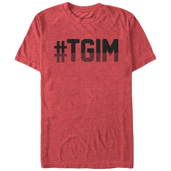 Men's CHIN UP Hashtag TGIM Graphic Tee Red Heather X Large