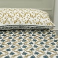 thumbnail image 5 of Fabdivine 100% Cotton Traditional Design Handmade Block Floral Printed 90x82 Inch Full Size Bedsheet Soft Bedcover with 2 Pillow Cover Decorative for Bedroom (Madhubala-Dark Blue), 5 of 6