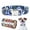 Blue, variant on Didog Nylon Dog Collar Cute Printed Patterns Pet Puppy Collars for Small Medium Large Dogs