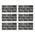 thumbnail image 3 of Wall Stickers - Home Wall Stickers - Imitation Wall Tile Stickers Household Waterproof Pvc Tile Stickers Self Adhesive Living Room Dining Room Decorative Wall Stickers - 6Pcs×Stickers, 3 of 7