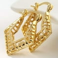 thumbnail image 3 of K-KED Fashion Silver,Gold Hoop Earrings Romantic Women Hollow Out Delicate Jewelry Gift A Pair-#2, 3 of 6