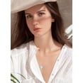 thumbnail image 3 of Dorunmo Father Daughter Necklace 925 Sterling Silver Daughter Necklace from Dad Moonstone Mother's Day Jewelry for Women, 3 of 10