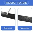 thumbnail image 3 of 1M PVC Rubber Wheelchair Ramp Self Adhesive Threshold Reducer Door Floor Transition Strip Black, 3 of 7