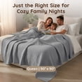 thumbnail image 5 of Loomsnest Ultra Soft Light Gray Twin Waffle Blanket, 100% Cotton Blanket for Bed, Sofa & Couch, Waffle Weave All Season Throw for Hot Sleeper, Lightweight & Breathable, 60" x 90", 5 of 9