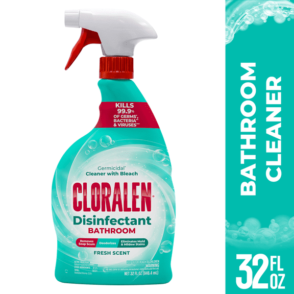 Cloralen Bathroom Bleach Cleaner Spray, Fresh, 32 fl oz
