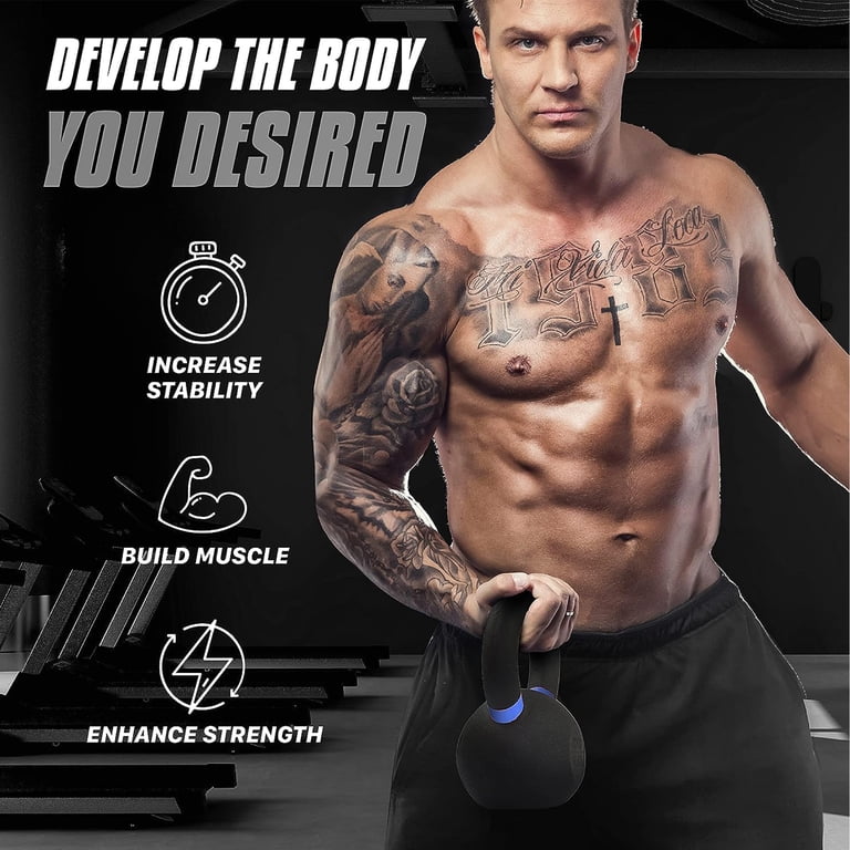 Yes4All 26 lb Cast Iron Kettlebell with Non-Slip Handle photo 5
