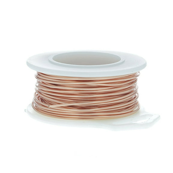 24 Gauge Round Natural Enameled Craft Wire - 60 ft