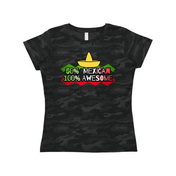 Inktastic 50% Mexican 100% Awesome Women's T-Shirt