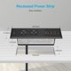thumbnail image 3 of Regleta empotrada, toma de corriente de carga rápida USB C PD20W, enchufe 2 tomas de CA, 2 puertos USB-A y 1 puerto USB-C, enchufe plano para conectar cable de extensión de 6,5 pies, 3 of 4