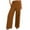 Brown, variant on ABATAB Dress Pants for Women Wide Leg Business Trousers with Pockets Work Casual Baggy Palazzo Pants for Office