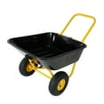 thumbnail image 6 of Olurrisa 2 Wheel Wheelbarrow, Plastic and Steel Wheel Barrel, 300lbs Capacity Garden Cart for Lawn, Gardening, Construction, 6 of 7