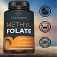 thumbnail image 4 of Premium Methyl Folate Supplement - Methyl Folate Capsules with Methylated Vitamin B12 and Vitamin B6 - Metabolically Active Folate as Magnafolate - Methylfolate 400 mcg per Capsule - 6, 4 of 7