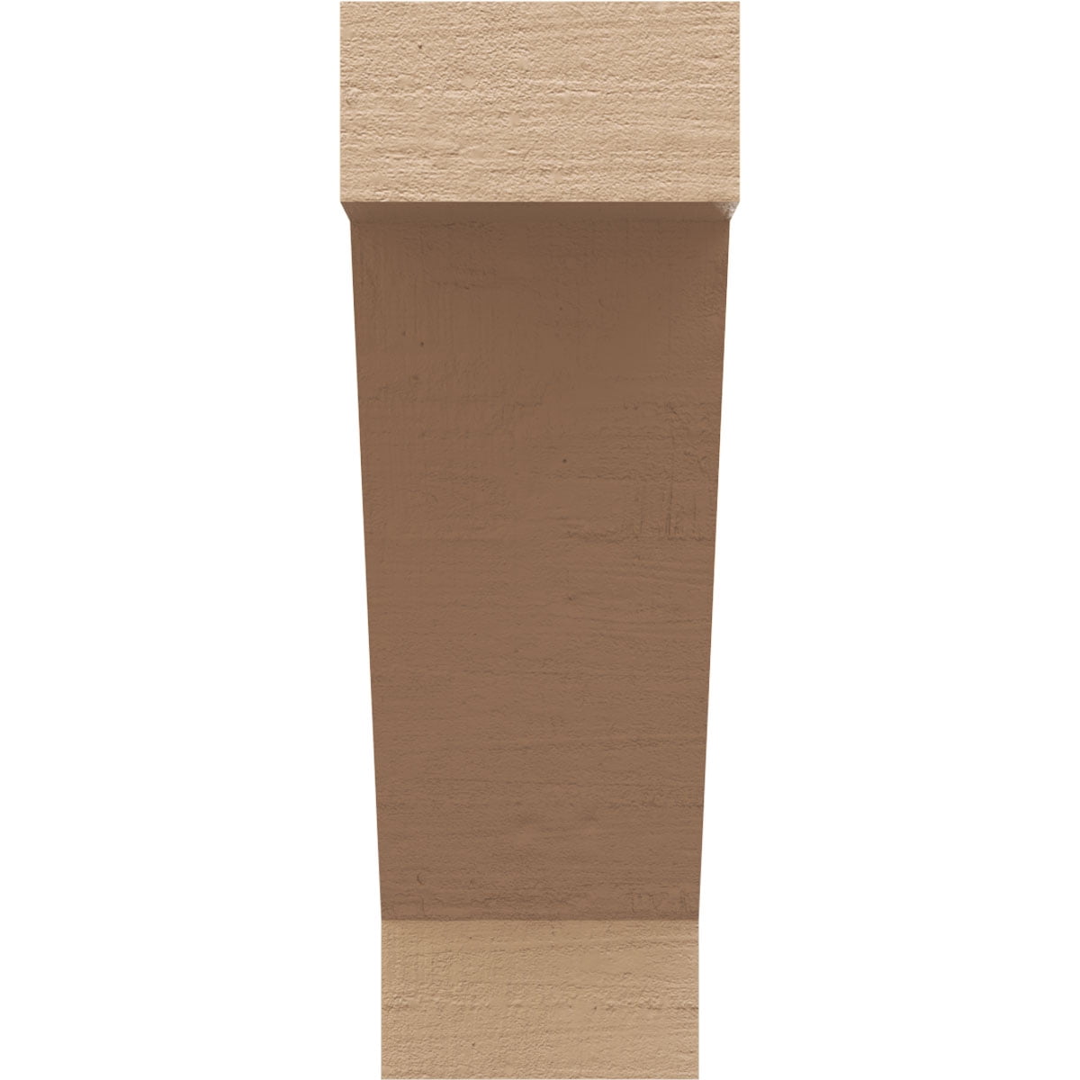 5"W x 10"D x 15"H Classic Burlington Rough Cedar Woodgrain TimberThane Corbel, Primed Tan